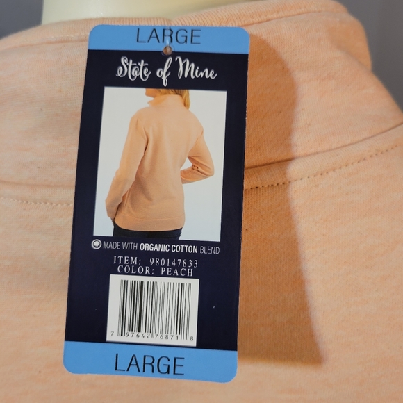 NWT! State of Mine Peach Minnesota Sweatshirt - Picture 5 of 7